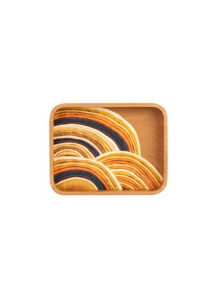 Main View - Click To Enlarge - SILVIA FURMANOVICH - Marquetry Mushroom Print Vide Poche Tray