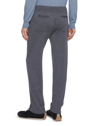 Back View - Click To Enlarge - EQUIL - Elasticated Drawstring Waist Wool Knit Pants