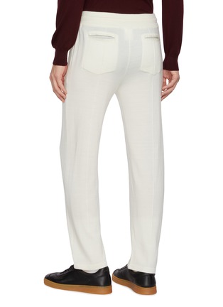Back View - Click To Enlarge - EQUIL - Elasticated Drawstring Waist Wool Knit Pants