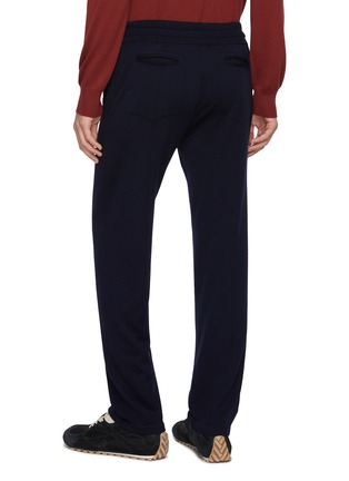 Back View - Click To Enlarge - EQUIL - Elasticated Drawstring Waist Wool Knit Pants