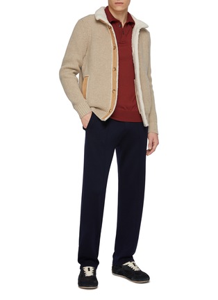 Figure View - Click To Enlarge - EQUIL - Elasticated Drawstring Waist Wool Knit Pants