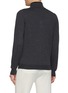 Back View - Click To Enlarge - EQUIL - Mock Neck Half Zip Wool Knit Sweater