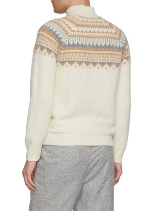 Back View - Click To Enlarge - EQUIL - Turtle Neck Pattern Sweater