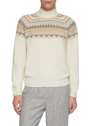 Main View - Click To Enlarge - EQUIL - Turtle Neck Pattern Sweater