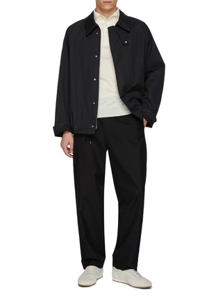 Figure View - Click To Enlarge - EQUIL - Long Sleeve Wool Knit Polo Top