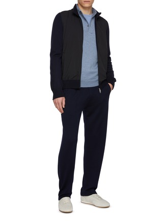 Figure View - Click To Enlarge - EQUIL - Long Sleeve Wool Knit Polo Top