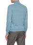 Back View - Click To Enlarge - EQUIL - Mock Neck Half Zip Cashmere Sweater