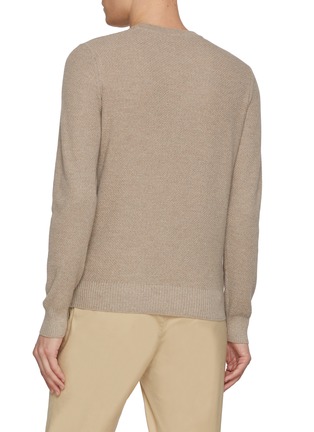 Back View - Click To Enlarge - EQUIL - Crewneck Textured Wool Knit Sweater