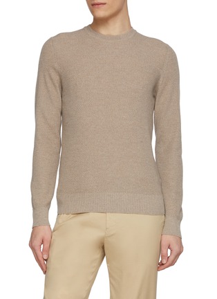Main View - Click To Enlarge - EQUIL - Crewneck Textured Wool Knit Sweater