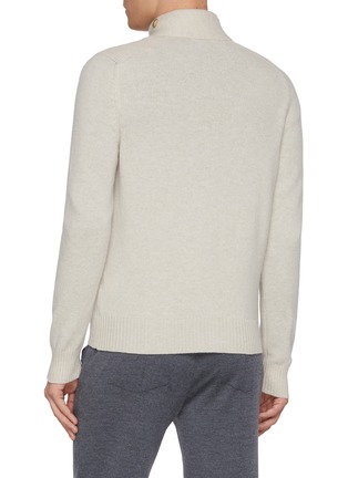 Back View - Click To Enlarge - EQUIL - Stand Collar Wool Knit Cardigan