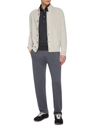 Figure View - Click To Enlarge - EQUIL - Stand Collar Wool Knit Cardigan