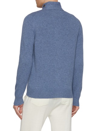 Back View - Click To Enlarge - EQUIL - Stand Collar Wool Knit Cardigan