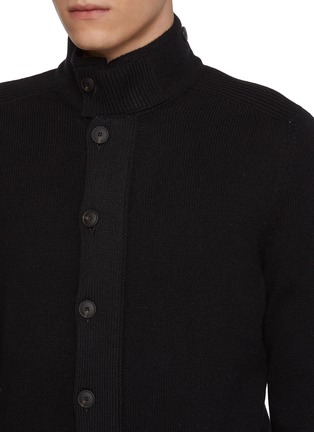  - EQUIL - High Neck Button Up Wool Cardigan