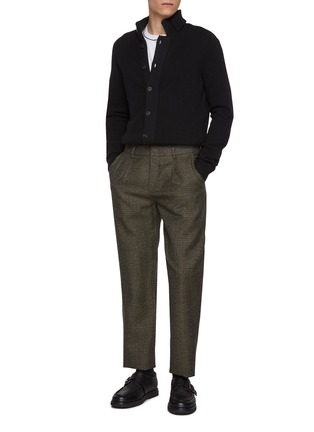 Figure View - Click To Enlarge - EQUIL - High Neck Button Up Wool Cardigan