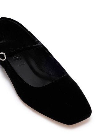 Detail View - Click To Enlarge - AEYDE - Uma Velvet Mary Jane Flats