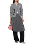 Figure View - Click To Enlarge - MARDI MERCREDI - Stitched Flower Knit Cardigan