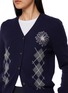  - MARDI MERCREDI - Stitched Flower Knit Cardigan