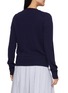 Back View - Click To Enlarge - MARDI MERCREDI - Stitched Flower Knit Cardigan