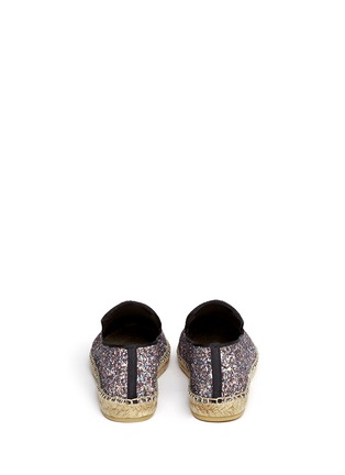 Back View - Click To Enlarge - ASH - 'Zoe Bis' glitter espadrille slip-ons