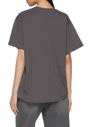 Back View - Click To Enlarge - MARDI MERCREDI - Floral Print Cotton T-Shirt