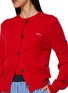  - MARDI MERCREDI - Embroidered Logo Knit Cardigan