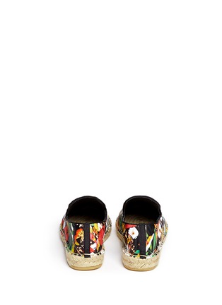 Back View - Click To Enlarge - ASH - 'Zoe' geometric floral print leather espadrilles