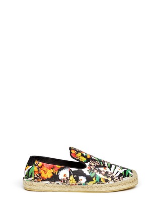 Main View - Click To Enlarge - ASH - 'Zoe' geometric floral print leather espadrilles