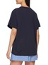 Back View - Click To Enlarge - MARDI MERCREDI - Flower Graphic Crewneck Cotton T-Shirt