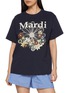 Main View - Click To Enlarge - MARDI MERCREDI - Flower Graphic Crewneck Cotton T-Shirt