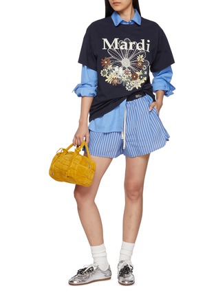 Figure View - Click To Enlarge - MARDI MERCREDI - Flower Graphic Crewneck Cotton T-Shirt