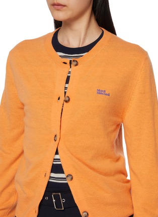  - MARDI MERCREDI - Embroidered Logo Knit Cardigan