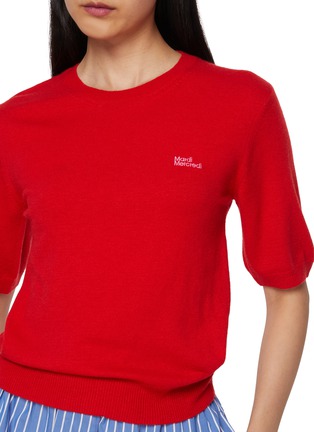  - MARDI MERCREDI - Embroidered Logo Knit Sweater