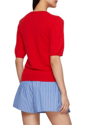 Back View - Click To Enlarge - MARDI MERCREDI - Embroidered Logo Knit Sweater