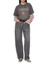 Figure View - Click To Enlarge - MARDI MERCREDI - Striped Floral Print Cotton T-Shirt