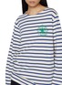  - MARDI MERCREDI - Striped Floral Print Cotton T-Shirt