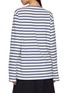 Back View - Click To Enlarge - MARDI MERCREDI - Striped Floral Print Cotton T-Shirt
