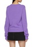 Back View - Click To Enlarge - MARDI MERCREDI - Floral Embroidery Knit Sweater