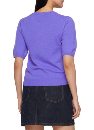 Back View - Click To Enlarge - MARDI MERCREDI - Embroidered Logo Knit Sweater