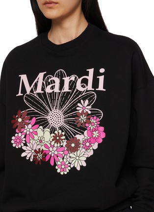 - MARDI MERCREDI - Flower Blossom Graphic Crewneck Cotton T-Shirt