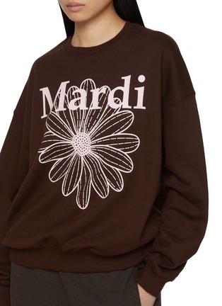  - MARDI MERCREDI - Floral Print Cotton Sweatshirt