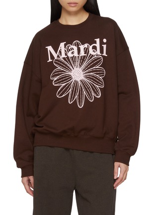 Main View - Click To Enlarge - MARDI MERCREDI - Floral Print Cotton Sweatshirt