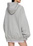 Back View - Click To Enlarge - MARDI MERCREDI - Flower Graphic Oversized Cotton Hoodie