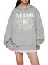 Main View - Click To Enlarge - MARDI MERCREDI - Flower Graphic Oversized Cotton Hoodie
