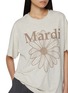  - MARDI MERCREDI - Striped Floral Print Cotton T-Shirt