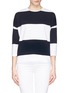 Main View - Click To Enlarge - WHISTLES - Stripe boxy T-shirt