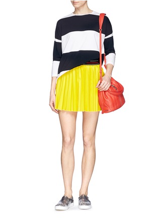 Figure View - Click To Enlarge - WHISTLES - Stripe boxy T-shirt