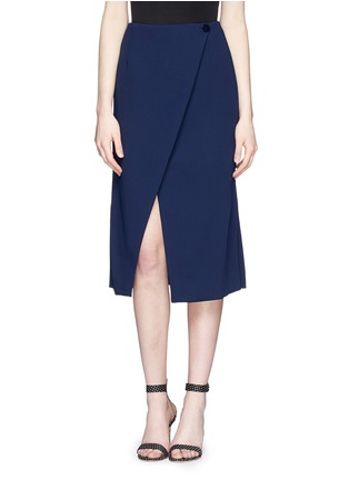 Main View - Click To Enlarge - WHISTLES - Side split wrap crepe skirt