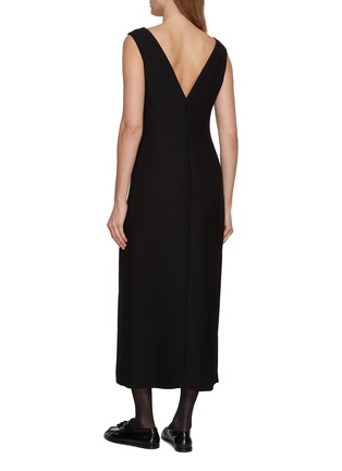 Back View - Click To Enlarge - THE ROW - Telorin V-Neck Silk Dress