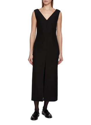 Main View - Click To Enlarge - THE ROW - Telorin V-Neck Silk Dress