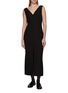 Figure View - Click To Enlarge - THE ROW - Telorin V-Neck Silk Dress